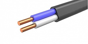 Кабель ВВГ-Пнг(А)-LS 2x1,5 ГОСТ РЭМЗ/TDM Плоский негорючий, пониженное газовыделение