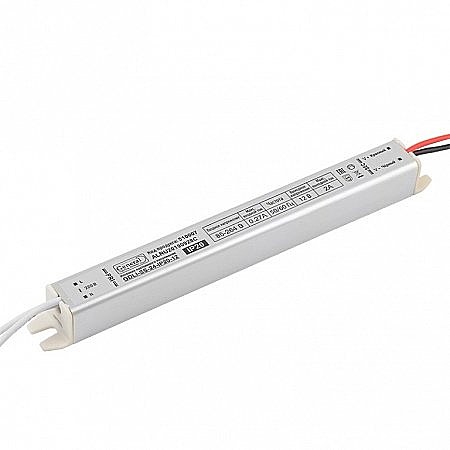 Блок питания для светодиодной ленты 12V, 24W, GDLI-SS-24-12, 170х18х18мм, General