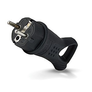 Вилка угловая с кольцом каучук 2Р+РЕ 1х16А 220-240V IP44 UNIVersal