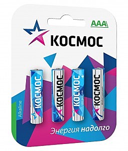 Элемент питания LR03/286/AAA Alkaline BL4 Космос