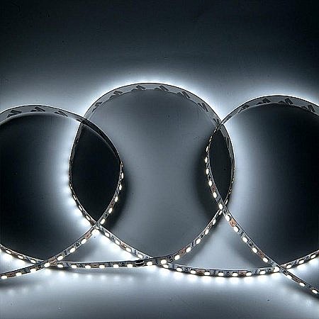 Светодиодная лента 12V 9.6W/m 120led/m IP20 6500К 6K 840lm/m интерьерная, длина 5м, General