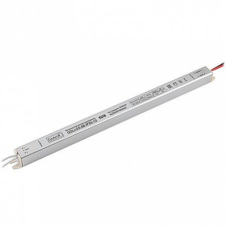Блок питания для светодиодной ленты/неона 12V 60W ультратонкий GDLI-SS-60, 330х18х18