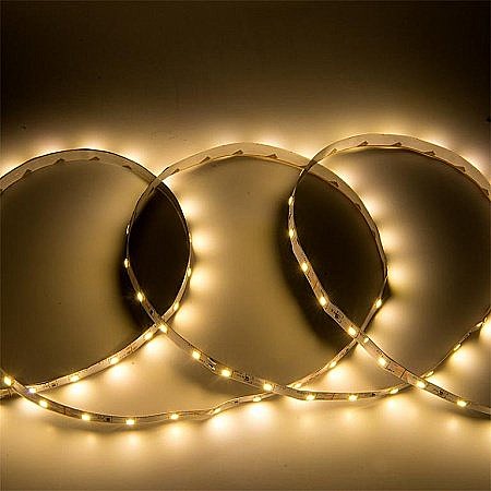 Светодиодная лента 12V 4.8W/m 60led/m IP20 3500K 3K 420lm/m интерьерная 5м General